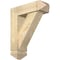Ekena Millwork Traditional Arts and Crafts Rough Sawn Bracket w/ Offset Brace, Douglas Fir, 6"W x 18"D x 22"H BKT0604X18X22TRA03RDF - alternate 1